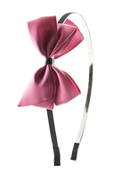 Purple Satin Bow